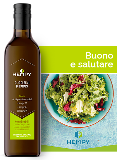 olio di semi di Canapa biologico omega 3 omega 6